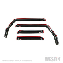 Load image into Gallery viewer, Westin 2018-2019 Jeep Wrangler JL Unlimited Wade In-Channel Wind Deflector 4pc - Smoke
