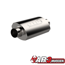 Load image into Gallery viewer, QTP 3.5in Weld-On 304SS AR3 Muffler
