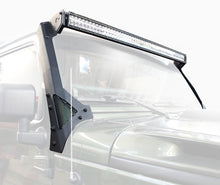 Load image into Gallery viewer, Go Rhino 07-18 Jeep Wrangler JK/JKU (Ex Mjve/392/4xe) Windshield Light Bar Mount Brkt - 50in Sgl Row
