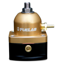 Load image into Gallery viewer, Fuelab 515 Carb Adjustable FPR 4-12 PSI (2) -10AN In (1) -6AN Return - Gold
