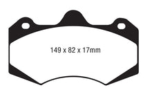 Load image into Gallery viewer, EBC AP Racing Caliper CP7040 Yellowstuff Brake Pads
