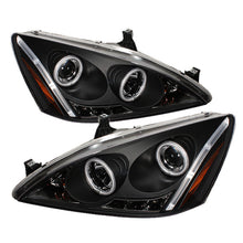 Load image into Gallery viewer, Spyder Honda Accord 03-07 Projector Headlights CCFL Halo LED Blk High H1 Low H1 PRO-YD-HA03-CCFL-BK
