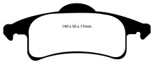 Load image into Gallery viewer, EBC 99-02 Jeep Grand Cherokee 4.0 (ATE) Greenstuff Rear Brake Pads
