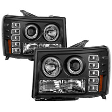 Load image into Gallery viewer, Spyder GMC Sierra 1500/GMC Sierra Denali 08-13 Projector LED Halo- LED Blk PRO-YD-GS07-HL-BK
