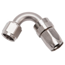 Load image into Gallery viewer, Russell Performance -8 AN Endura 120 Degree Full Flow Swivel Hose End (With 3/4in Radius)
