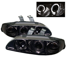 Load image into Gallery viewer, Spyder Honda Civic 92-95 2/3DR 1PC Projector LED Halo Amber Reflctr Smke PRO-YD-HC921P-23D-AM-SMC
