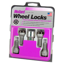 Load image into Gallery viewer, McGard Wheel Lock Bolt Set - 4pk. (Radius Seat) M14X1.5 / 17mm Hex / 27.0mm Shank Length - Black
