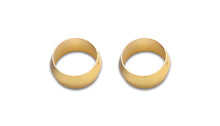 Load image into Gallery viewer, Vibrant 5/8in Brass Olive Hardline Tubing Inserts (2 Pack)

