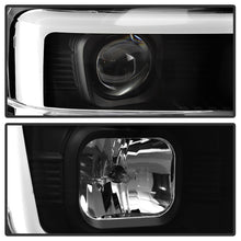 Load image into Gallery viewer, Spyder 08-10 Ford F-250 Projector Headlights V2 - Light Bar DRL LED - Black PRO-YD-FS08V2-LB-BK
