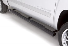Load image into Gallery viewer, Lund 07-17 Chevy Silverado 1500 Ext. Cab 5in. Oval Straight Steel Nerf Bars - Black
