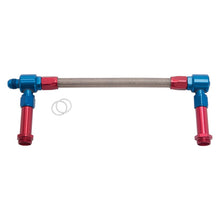 Load image into Gallery viewer, Russell Performance -8 AN to -8 AN ProFlex Holley 4500 Dual Inlet Carb Kit (Red/Blue)
