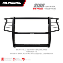 Load image into Gallery viewer, Go Rhino 18-20 Ford F-150 3100 Series StepGuard Center Grille + Brush Guard - Tex. Blk
