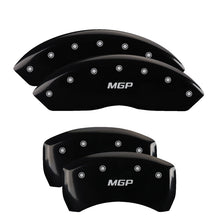 Load image into Gallery viewer, MGP 4 Caliper Covers Engraved Front &amp; Rear MGP Black Finish Silver Characters 2017 Acura IlX
