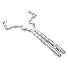 Load image into Gallery viewer, Stainless Works 2015-16 Mustang GT 3in Catback H-Pipe Retro Chambered Mufflers 3in Cores
