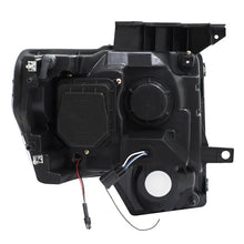 Load image into Gallery viewer, ANZO 2009-2014 Ford F-150 Projector Headlights w/ U-Bar Switchback Black w/ Amber
