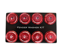 Load image into Gallery viewer, NRG Fender Washer Kit w/Color Matched M8 Bolt Rivets For Plastic (Red) - Set of 8
