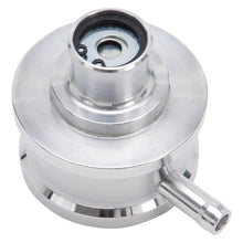 Load image into Gallery viewer, Edelbrock PCV for Valve Cover Aluminum Round Push In w/ 90-Degree Port Breather Look w/ Etched Logo
