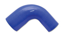 Load image into Gallery viewer, Vibrant 4 Ply Reinforced Silicone 90 degree Transition Elbow 2in ID x 2.5in I.D. 90 deg. Elbow BLUE
