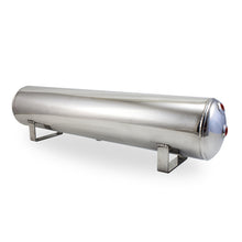 Load image into Gallery viewer, Air Lift 4 Gal Alum Tank - (2) 1/4in (2) 3/8in End &amp; 1/4in Drain - 30in L X 6in D - Polished
