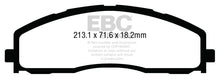 Load image into Gallery viewer, EBC 13+ Ford F250 (inc Super Duty) 6.2 (2WD) Greenstuff Front Brake Pads
