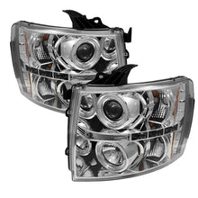 Load image into Gallery viewer, Spyder Chevy Silverado 1500 07-13 Projector Headlights LED Halo LED Chrm PRO-YD-CS07-HL-C
