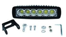 Load image into Gallery viewer, Hella Value Fit Mini 6in LED Light Bar - Flood Beam Pedestal

