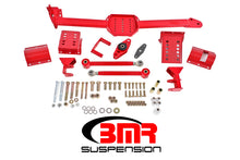 Load image into Gallery viewer, BMR 05-14 S197 Mustang Body Mount Watts Link Rod End/Poly w/ Adj. Axle Clamps - Red
