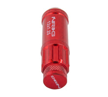 Load image into Gallery viewer, NRG 700 Series M12 X 1.25 Steel Lug Nut w/Dust Cap Cover Set 21 Pc w/Locks &amp; Lock Socket - Red

