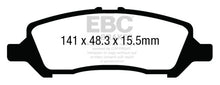 Load image into Gallery viewer, EBC 12+ Dodge Dart 1.4 Turbo Greenstuff Rear Brake Pads
