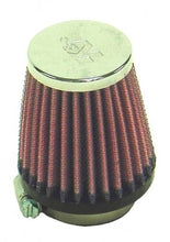 Load image into Gallery viewer, K&amp;N Universal Chrome Filter 1 9/16 inch FLG / 2 5/8 inch Bottom / 2 inch Top / 3 inch Height
