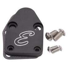 Load image into Gallery viewer, Edelbrock Fuel Pump Block-Off Plate SBC Billet Aluminum
