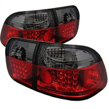 Load image into Gallery viewer, Spyder Honda Civic 96-98 4Dr LED Tail Lights Red Smoke ALT-YD-HC96-4D-LED-RS
