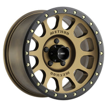 Load image into Gallery viewer, Method MR305 NV 18x9 0mm Offset 5x150 116.5mm CB Method Bronze/Black Street Loc Wheel
