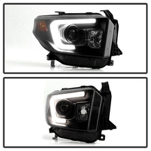 Load image into Gallery viewer, Spyder Toyota Tundra 2014-2016 Projector Headlights Light Bar DRL Black Smoke PRO-YD-TTU14-DRL-BSM
