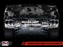 Load image into Gallery viewer, AWE Tuning 2020 Chevrolet Corvette (C8) Touring Edition Exhaust - Quad Diamond Black Tips
