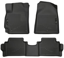 Load image into Gallery viewer, Husky Liners 2017 Hyundai Elantra Weatherbeater Black Front and Second Row Floor Liners

