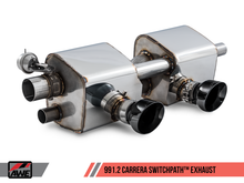Load image into Gallery viewer, AWE Tuning Porsche 911 (991.2) Carrera / S SwitchPath Exhaust for PSE Cars - Diamond Black Tips
