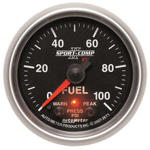 Load image into Gallery viewer, Autometer Sport-Comp II 52mm 0-100 PSI Fuel Pressure Gauge
