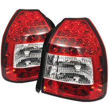 Load image into Gallery viewer, Spyder Honda Civic 96-00 3DR LED Tail Lights Red Clear ALT-YD-HC96-3D-LED-RC

