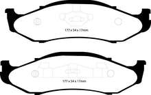 Load image into Gallery viewer, EBC 97-99 Jeep Cherokee 2.5 82mm High Rotors Yellowstuff Front Brake Pads
