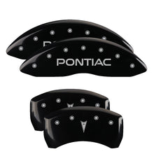 Load image into Gallery viewer, MGP 4 Caliper Covers Engraved Front &amp; Rear MGP Yellow Finish Black Characters 2009 Pontiac G8
