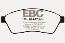 Load image into Gallery viewer, EBC 10-11 Cadillac SRX 2.8 Turbo Redstuff Front Brake Pads
