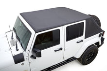 Load image into Gallery viewer, Rugged Ridge 07-18 Jeep Wrangler JKU 4 Dr Black Diamond Stitch Cloth Voyager Top
