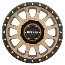 Load image into Gallery viewer, Method MR305 NV HD 18x9 +18mm Offset 8x180 130.81mm CB Method Bronze/Black Street Loc Wheel

