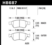 Load image into Gallery viewer, Hawk 04-10 Audi A8 Quattro / 07-11 S6 / 07-10 S8 HP Plus Front Street Brake Pads
