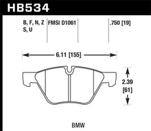 Load image into Gallery viewer, Hawk 2011 BMW 125i Front ER-1 Brake Pads

