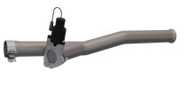 Load image into Gallery viewer, QTP 2018 Jeep Wrangler JL 4DR 2.5in 304SS Aggressor Cutout Mid Pipe
