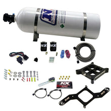 Load image into Gallery viewer, Nitrous Express 4150 Single Entry Billet Crossbar Nitrous Plate Kit (50-300HP) w/15lb Bottle
