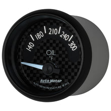 Load image into Gallery viewer, Autometer GT Series 52mm Short Sweep Electronic 140-300 Deg F Oil Temperature
