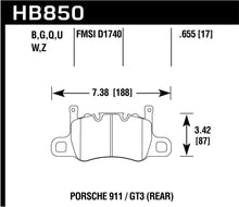 Load image into Gallery viewer, Hawk 2019 Porsche 911 /GT3  DTC-70 Race Rear Brake Pads
